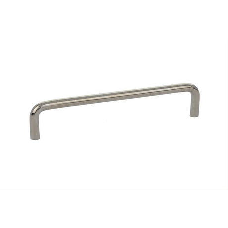 Emtek 86249US19 Wire 6" Solid Brass Cabinet Pull Flat Black