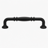 Emtek 86255FB Ribbed Cabinet Pull with 6" Center To Center Flat Black Bronze