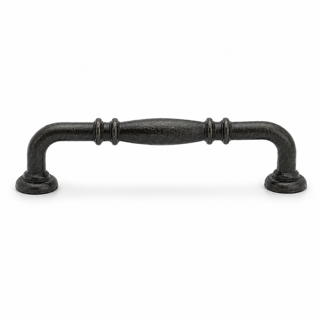 Emtek 86255MB Ribbed Cabinet Pull with 6" Center To Center Medium Bronze