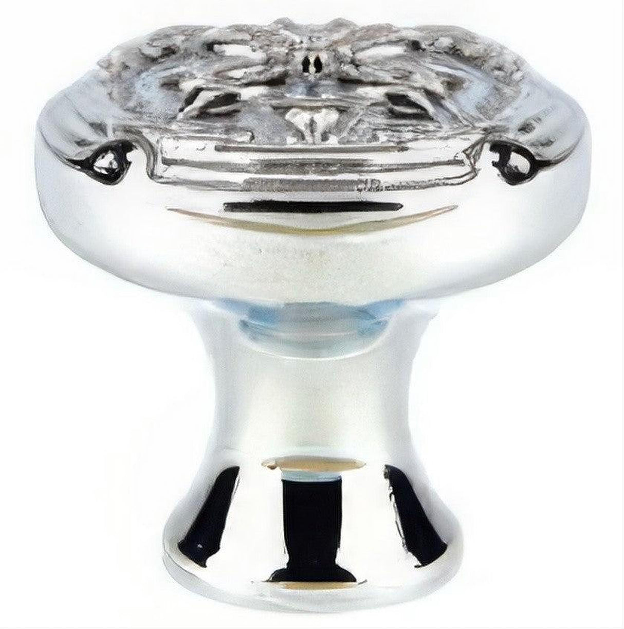Emtek 86278US26 Ribbon & Reed 1.75" Solid Brass Cabinet Knob Polished Chrome