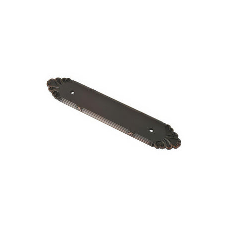 Emtek 86294US10B Ribbon & Reed 4" Cabinet Pull Back Plate Oil Rubbed Bronze