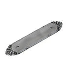 Emtek 86294US15 Ribbon & Reed 4" Cabinet Pull Back Plate Satin Nickel
