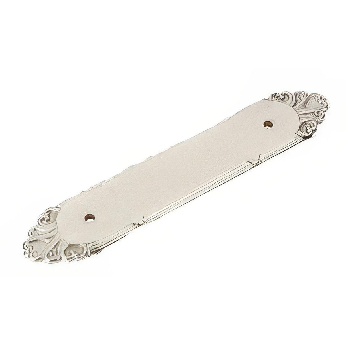 Emtek 86294US26 Ribbon & Reed 4" Cabinet Pull Back Plate Polished Chrome