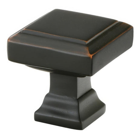 Emtek 86295US10B Geometric 1.25" Solid Brass Square Cabinet Knob Oil Rubbed Bronze