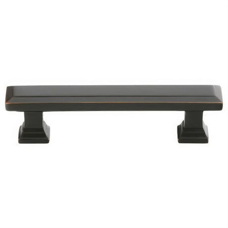 Emtek 86299US10B 86299US Geometric 3" Solid Brass Rectangular Cabinet Pull Oil Rubbed Bronze