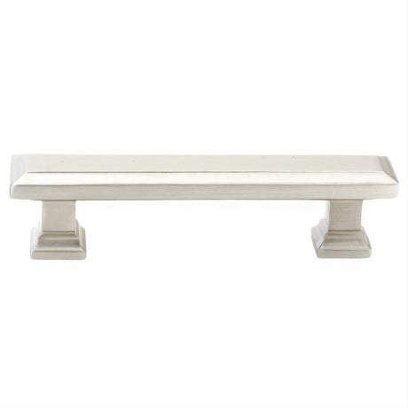 Emtek 86299US15 86299US Geometric 3" Solid Brass Rectangular Cabinet Pull Satin Nickel