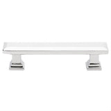 Emtek 86299US26 86299US Geometric 3" Solid Brass Rectangular Cabinet Pull Polished Chrome