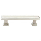 Emtek 86301US15 Geometric 4" Solid Brass Rectangular Cabinet Pull Satin Nickel