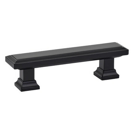 Emtek 86303US19 86303US Geometric 10" Solid Brass Rectangular Cabinet Pull Flat Black