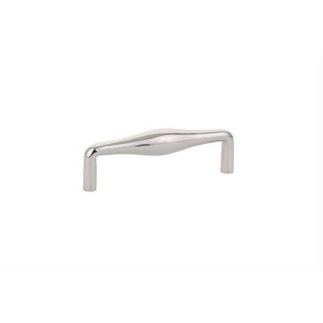 Emtek 86311US19 Dane 4" Mid Century Modern Solid Brass Drawer Pull Flat Black
