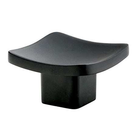 Emtek 86317US19 Basin 1.25" Mid Century Modern Solid Brass Cabinet Knob Flat Black