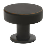 Emtek 86321US10B Cadet 1" Mid Century Modern Cabinet Knob - Oil Rubbed Bronze