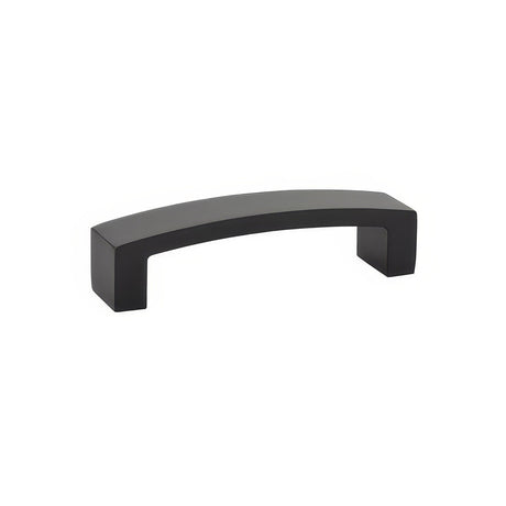 Emtek 86325US19 Bauhaus 4" Mid Century Modern Solid Brass Cabinet Pull Flat Black