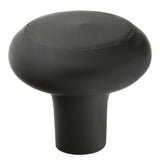 Emtek 86338FB Barn 1" Sandcast Bronze Cabinet Knob Flat Black