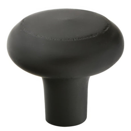 Emtek 86338FB Barn 1" Sandcast Bronze Cabinet Knob Flat Black