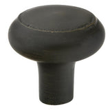 Emtek 86338TWB Barn 1" Sandcast Bronze Cabinet Knob Tumbled White Bronze