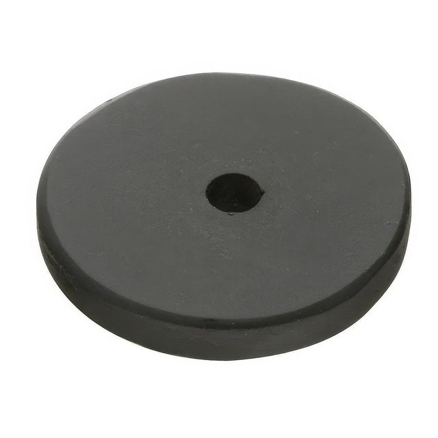 Emtek 86341FB Sandcast Bronze 1.25" Cabinet Knob Round Back Plate Flat Black