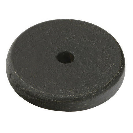 Emtek 86341MB Sandcast Bronze 1.25" Cabinet Knob Round Back Plate Medium Bronze