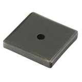 Emtek 86342MB Sandcast Bronze 1.25" Cabinet Knob Square Back Plate Medium Bronze