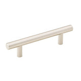 Emtek 86359US15 86359US Mid Century Modern 3.5" Solid Brass Bar Cabinet Pull Satin Nickel