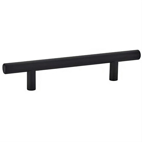 Emtek 86363US3NL 86363US Mid Century Modern 8" Solid Brass Bar Cabinet Pull Unlacquered Brass