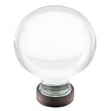 Emtek 86394US10B 86394US Bristol 1" Crystal Cabinet Knob Oil Rubbed Bronze