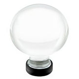 Emtek 86394US19 86394US Bristol 1" Crystal Cabinet Knob Flat Black