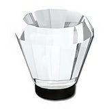 Emtek 86398US19 Brookmont 1.75" Crystal Cabinet Knob Flat Black