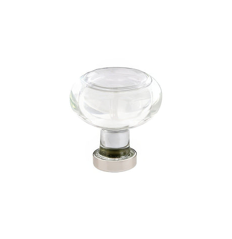 Emtek 86399US14 Georgetown 1.25" Crystal Cabinet Knob - Polished Nickel