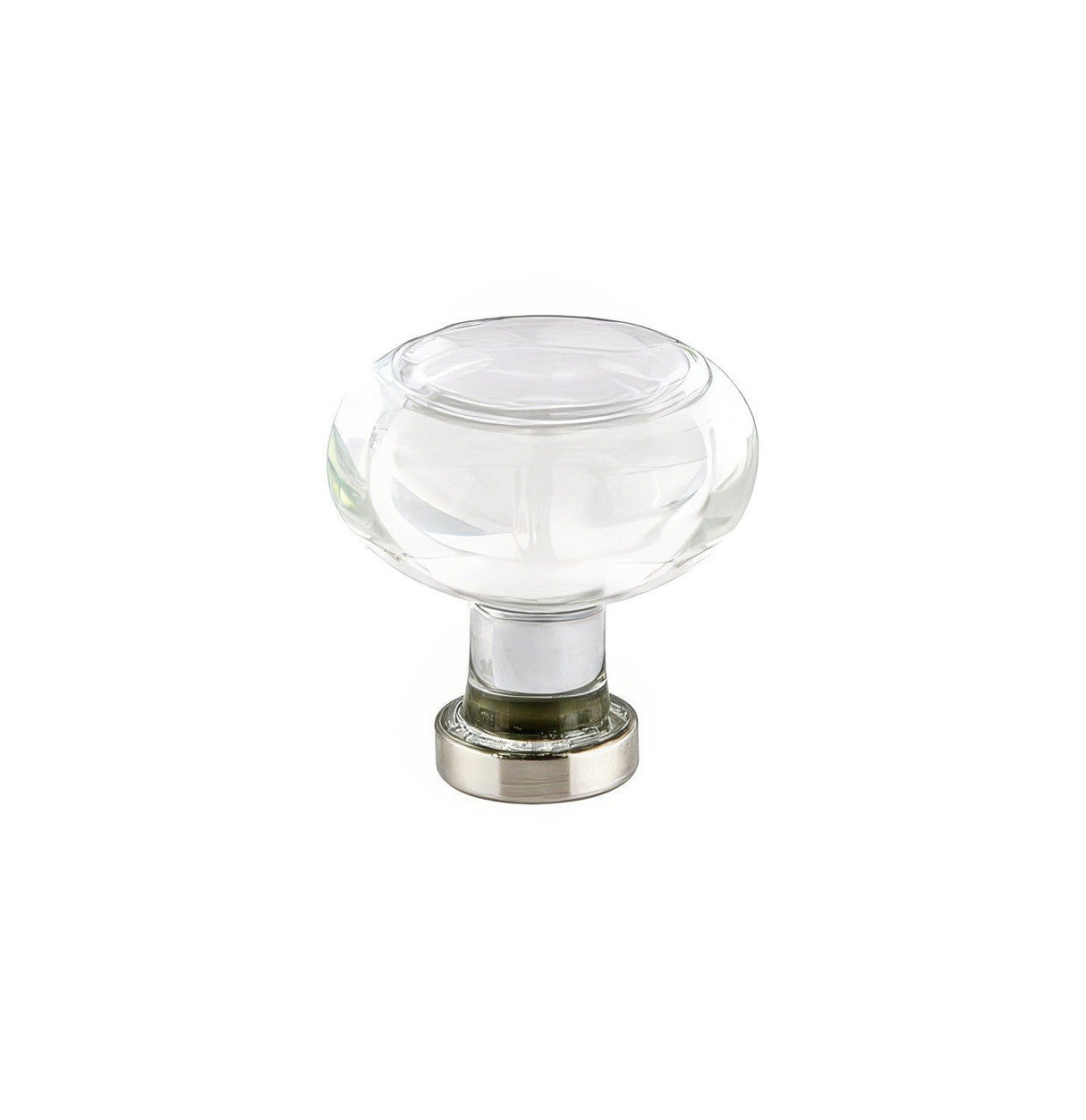 Emtek 86399US15 Georgetown 1.25" Crystal Cabinet Knob - Satin Nickel