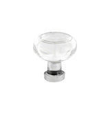 Emtek 86399US15A Georgetown 1.25" Crystal Cabinet Knob - Pewter