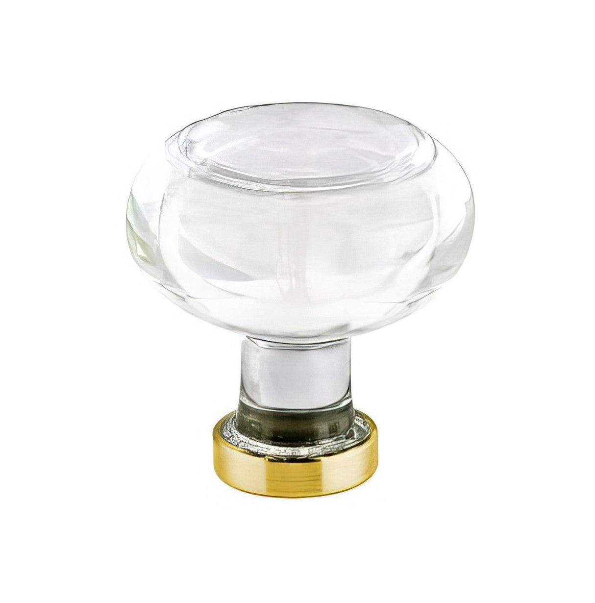 Emtek 86399US4 Georgetown 1.25" Crystal Cabinet Knob - Satin Brass