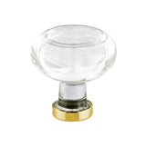 Emtek 86399US4 Georgetown 1.25" Crystal Cabinet Knob - Satin Brass