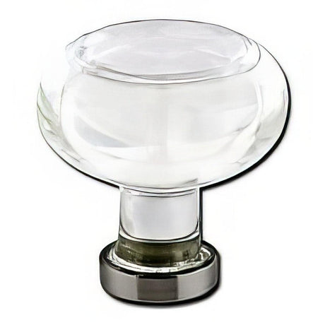 Emtek 86400US15A Georgetown 1.75" Crystal Cabinet Knob Pewter