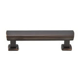 Emtek 86422US10B Art Deco 3-1/2" Designer Brass Cabinet Pull Oil Rubbed Bronze