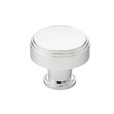 Emtek 86432US26 86432US Newport 1-1/8" Art Deco Designer Brass Cabinet Knob Polished Chrome
