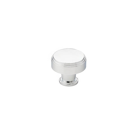 Emtek 86433US26 Newport 1-5/8" Art Deco Designer Brass Cabinet Knob Polished Chrome
