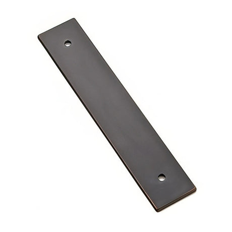 Emtek 86435US10B 86435US Art Deco 4" Rectangular Designer Brass Cabinet Knob Back Plate Oil Rubbed Bronze
