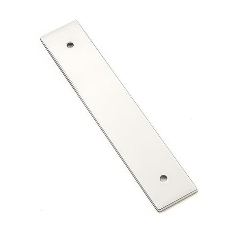 Emtek 86435US14 86435US Art Deco 4" Rectangular Designer Brass Cabinet Knob Back Plate Polished Nickel