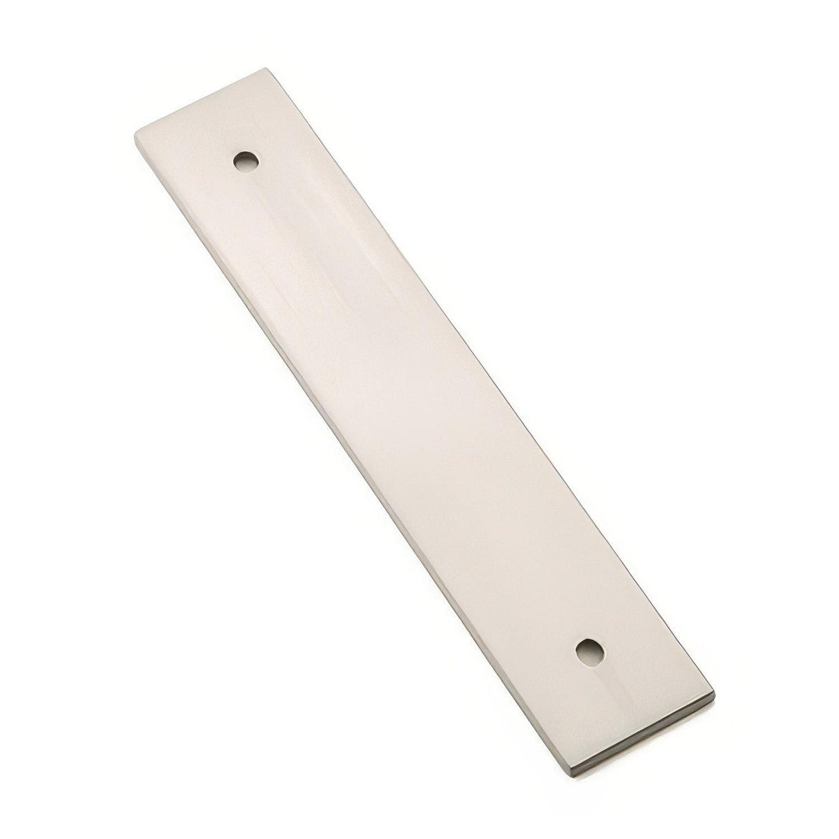 Emtek 86435US15 86435US Art Deco 4" Rectangular Designer Brass Cabinet Knob Back Plate Satin Nickel