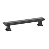 Emtek 86492US15 5 Inch Center to Center Geometric Rectangular Cabinet Pull Satin Nickel