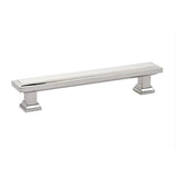 Emtek 86492US19 5 Inch Center to Center Geometric Rectangular Cabinet Pull Flat Black