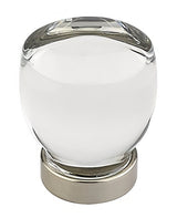 Emtek 86562US14 86562US Juneau 1-1/8 Inch Crystal Cabinet Knob Polished Nickel