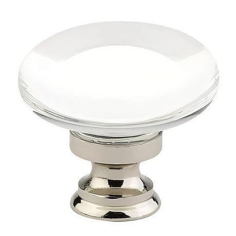 Emtek 86567US26 Providence 1-3/8 Inch Crystal Cabinet Knob - Polished Chrome