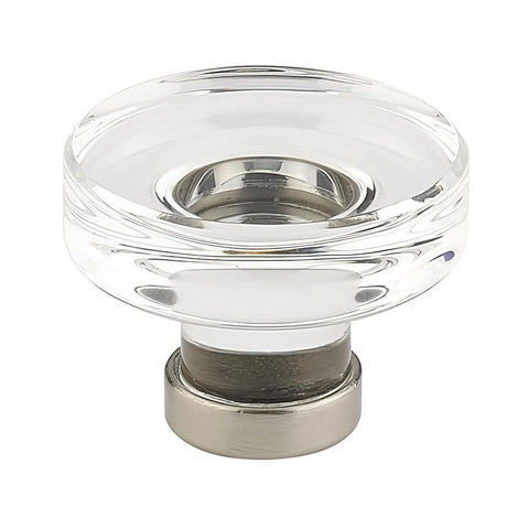 Emtek 86569US14 Grayson 1-1/4 Inch Crystal Cabinet Knob - Polished Nickel