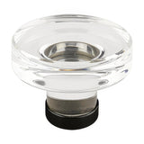 Emtek 86569US19 Grayson 1-1/4 Inch Crystal Cabinet Knob Flat Black