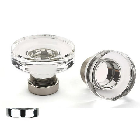 Emtek 86569US26 Grayson 1-1/4 Inch Crystal Cabinet Knob - Polished Chrome