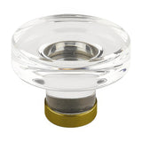 Emtek 86569US7 Grayson 1-1/4 Inch Crystal Cabinet Knob French Antique Brass