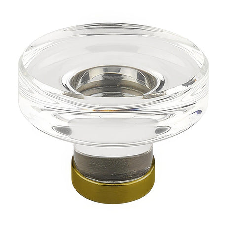 Emtek 86569US7 Grayson 1-1/4 Inch Crystal Cabinet Knob French Antique Brass