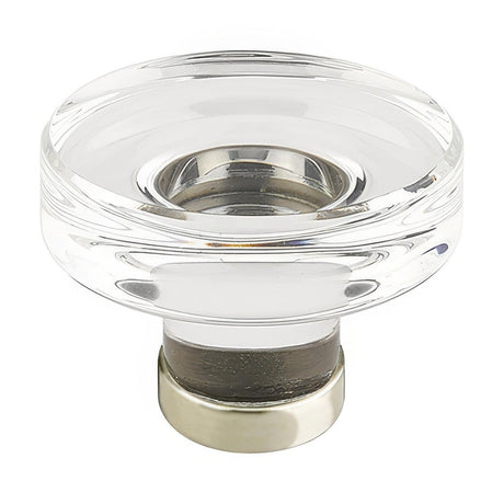 Emtek 86570US14 Grayson 1-3/4 Inch Crystal Cabinet Knob - Polished Nickel